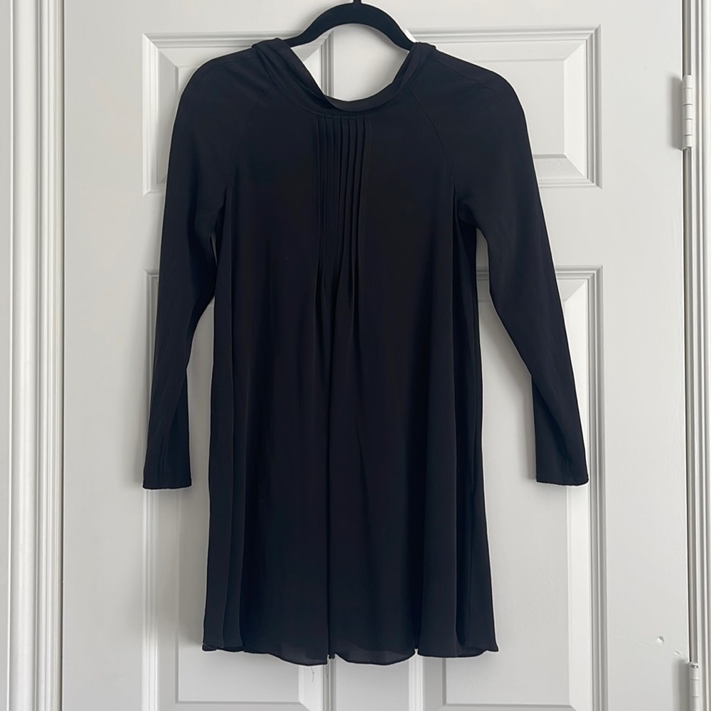 Escada long sleeve silk mini dress